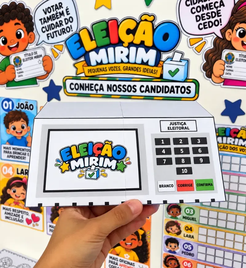 Kit Eleição Mirim em PDF | Educação Infantil e 1° ao 5° Ano — imagem 6