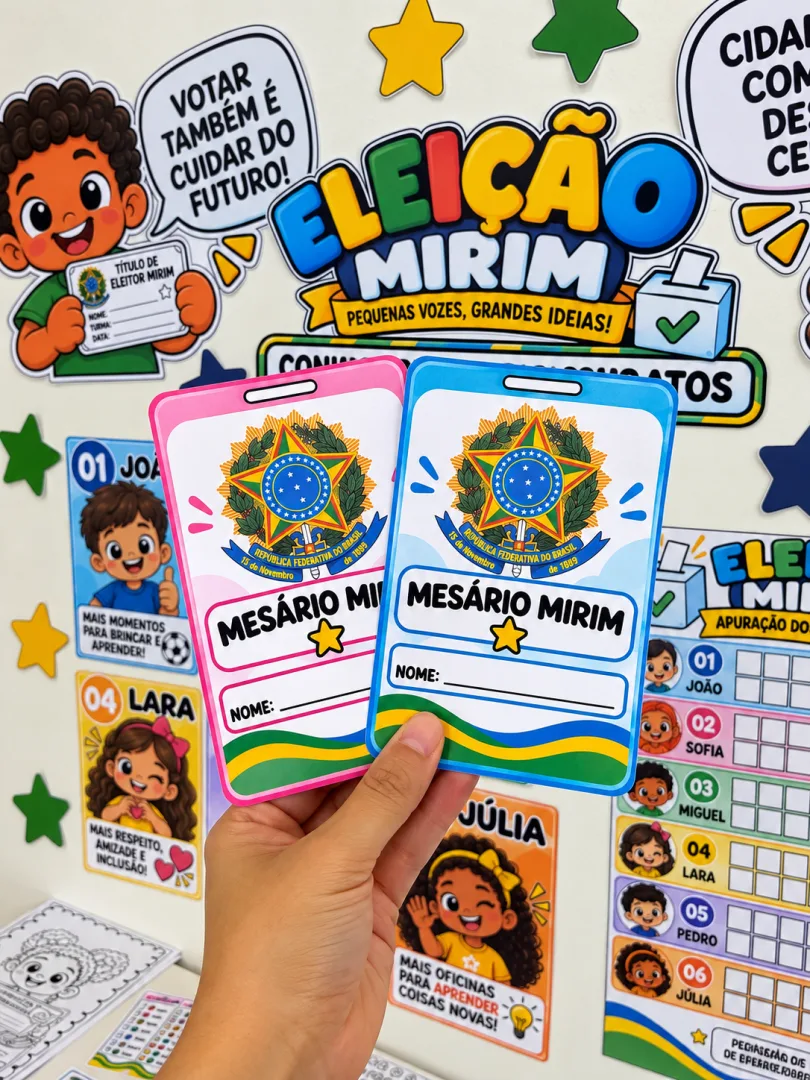 Kit Eleição Mirim - Educação Infantil e Ensino Fundamental - PDF — imagem 2