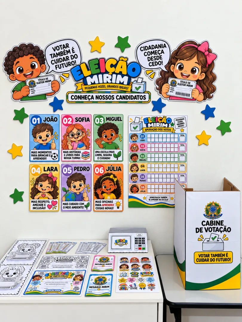 Kit Eleição Mirim - Educação Infantil e Ensino Fundamental - PDF — imagem 3