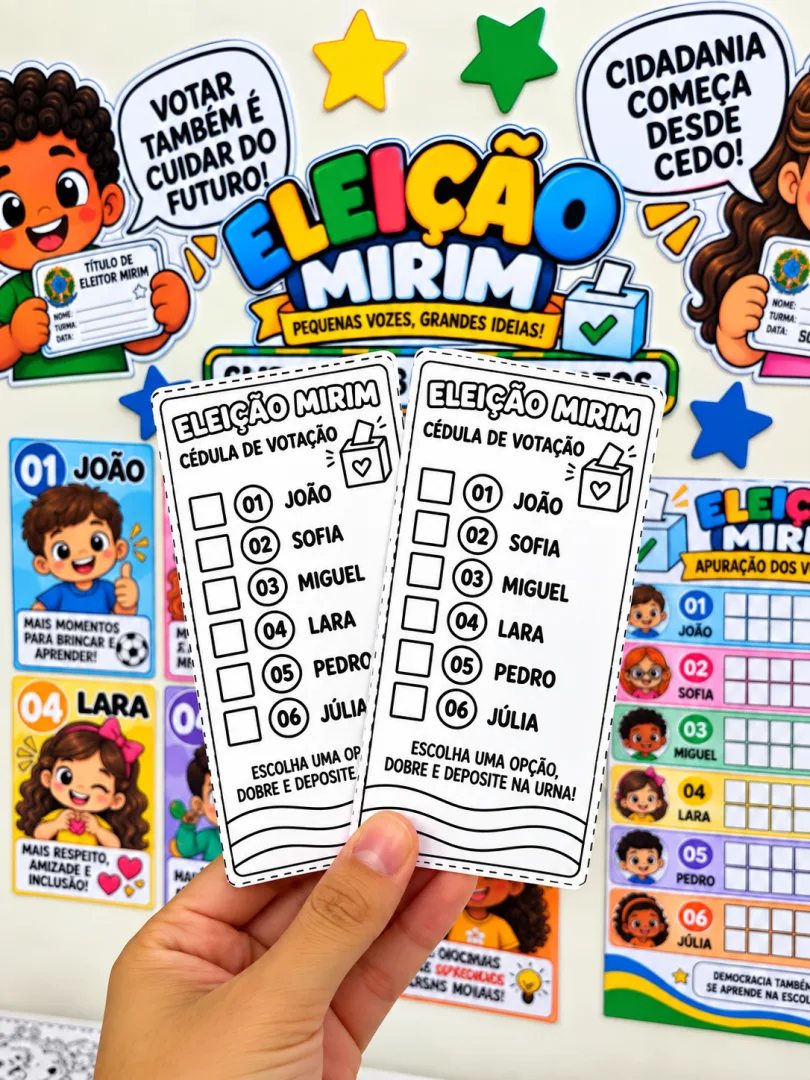 Kit Eleição Mirim - Educação Infantil e Ensino Fundamental - PDF — imagem 5