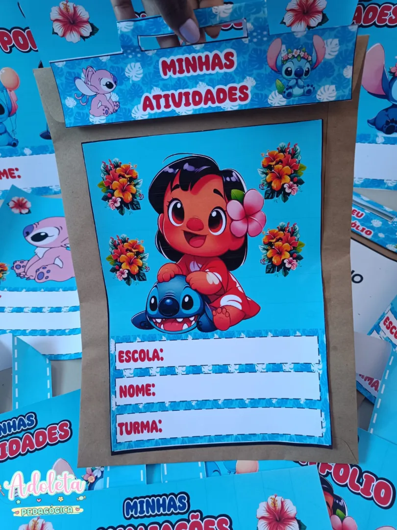 Kit Envelopes Escolares Stitch — imagem 2