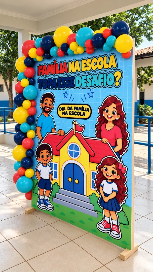 Kit Família na Escola - Dinâmica e Painel Decorativo - PDF para Encontros Escolares — imagem 3