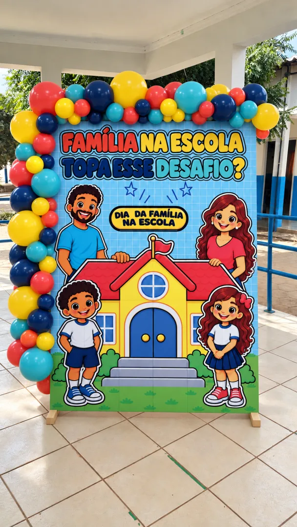 Kit Família na Escola - Dinâmica e Painel Decorativo - PDF para Encontros Escolares — imagem 2