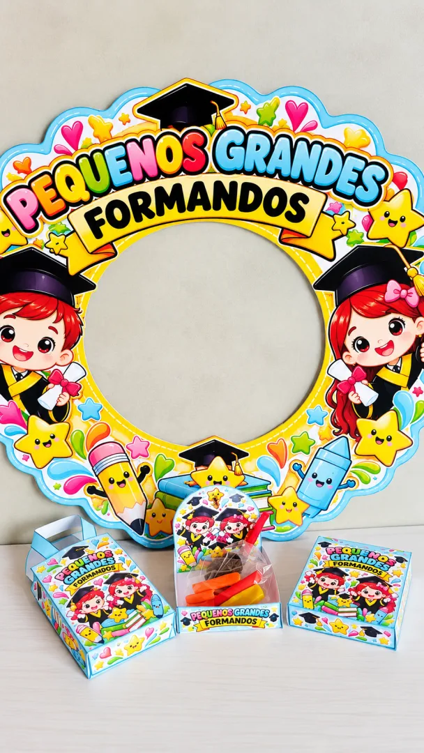 Kit Formatura Escolar Moldura e Lembrancinha PDF - Educação infantil — imagem 6