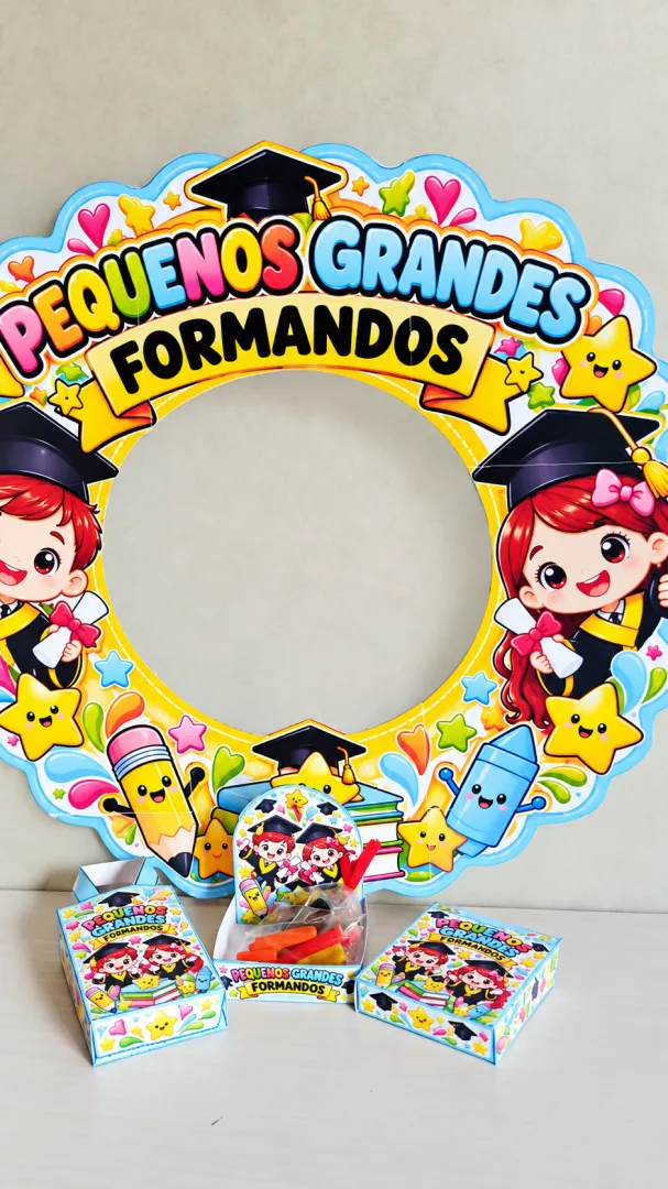 Kit Formatura Escolar Moldura e Lembrancinha PDF - Educação infantil — imagem 2