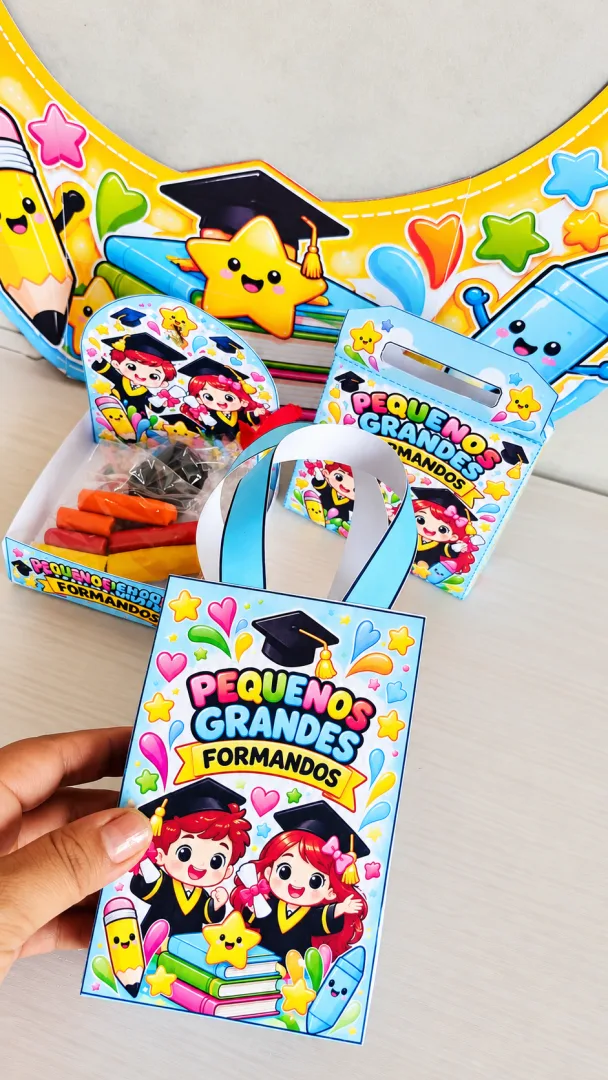 Kit Formatura Escolar Moldura e Lembrancinha PDF - Educação infantil — imagem 3