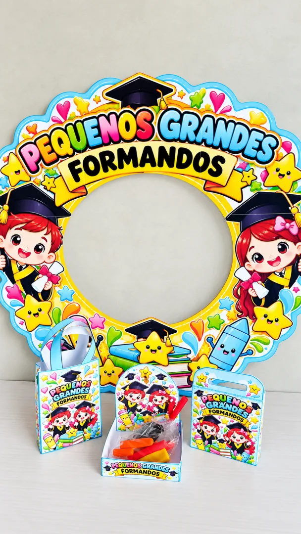 Kit Formatura Escolar Moldura e Lembrancinha PDF - Educação infantil — imagem 5