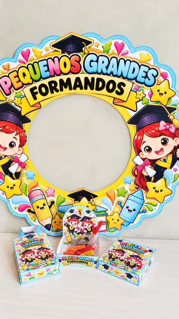 Kit Formatura Escolar Moldura e Lembrancinha PDF - Educação infantil — imagem 4