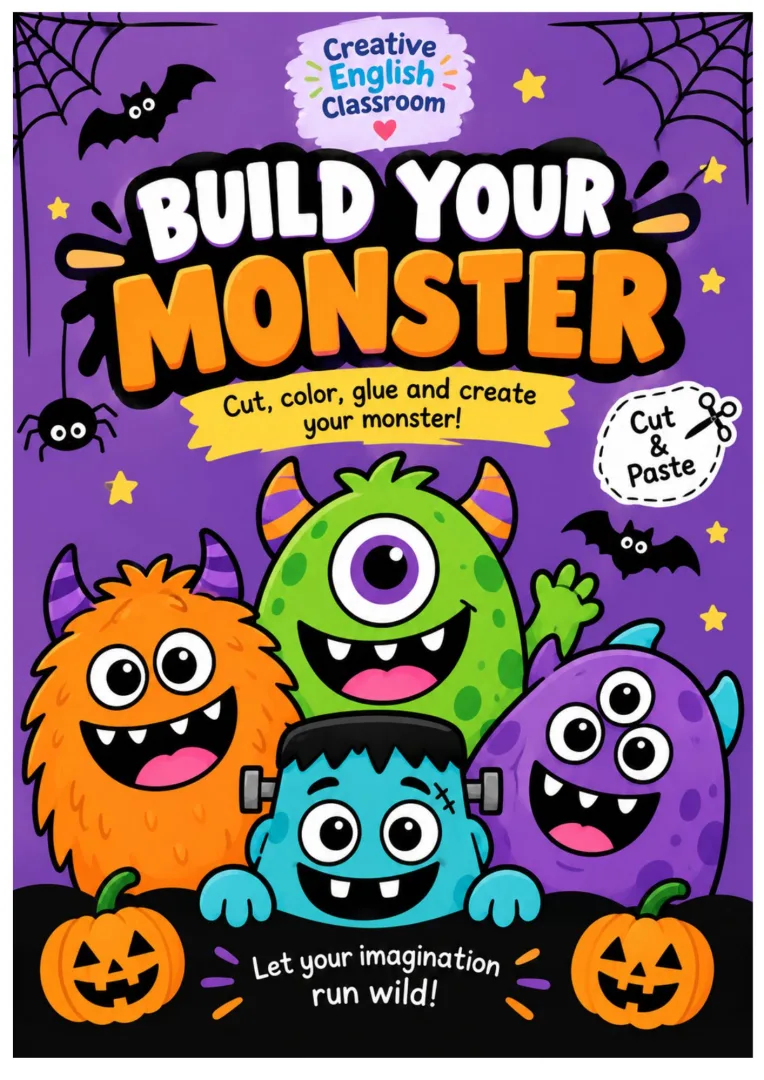 Kit Halloween Construa o seu monstro 1 a 5 anos Pdf — imagem 2
