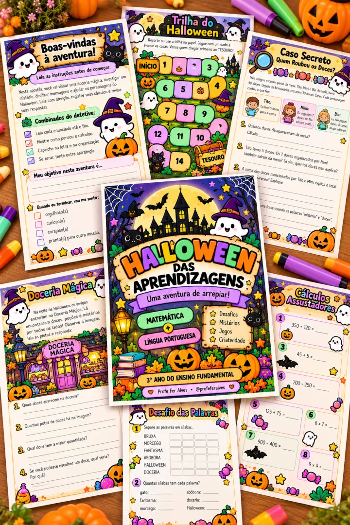 Kit - HALLOWEEN DAS APRENDIZAGENS: Uma aventura de arrepiar! - 3º ano - Pdf — imagem 3