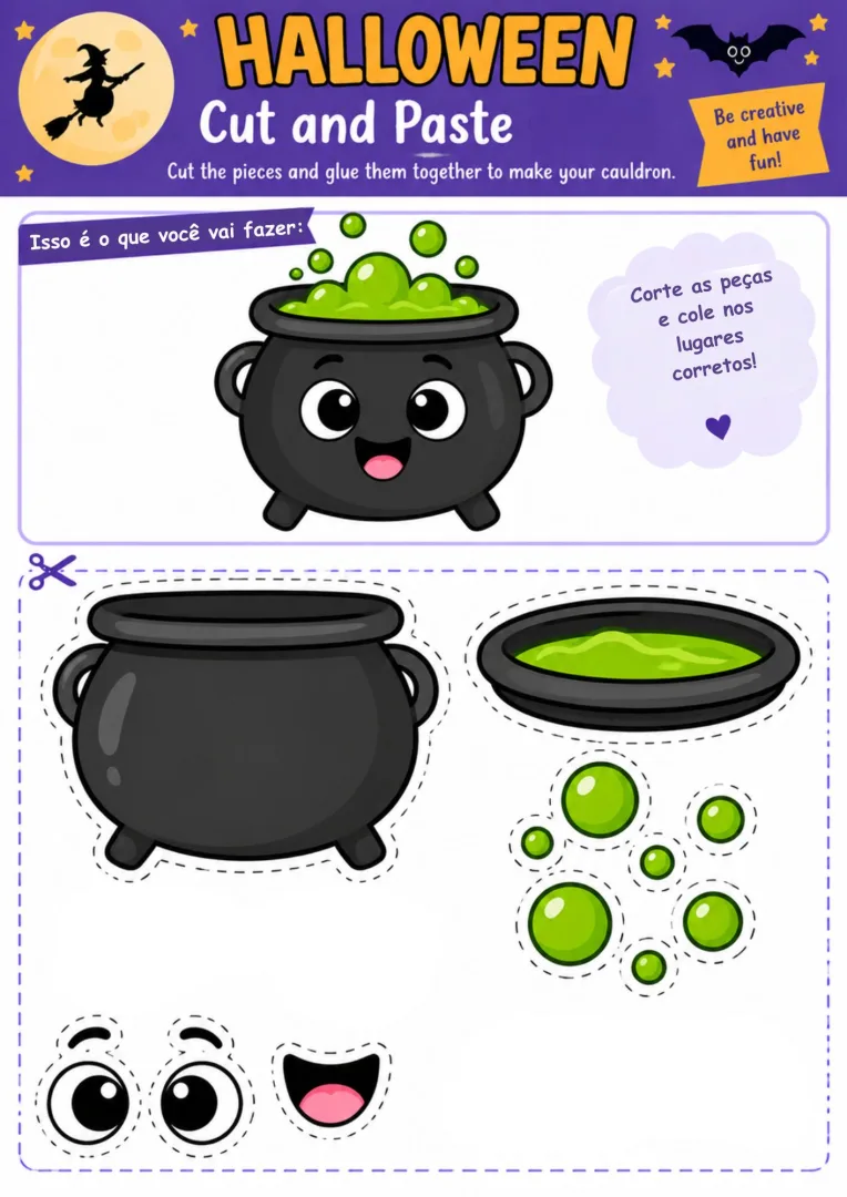 Halloween monte o seu personagem Educação Infantil pdf — imagem 4