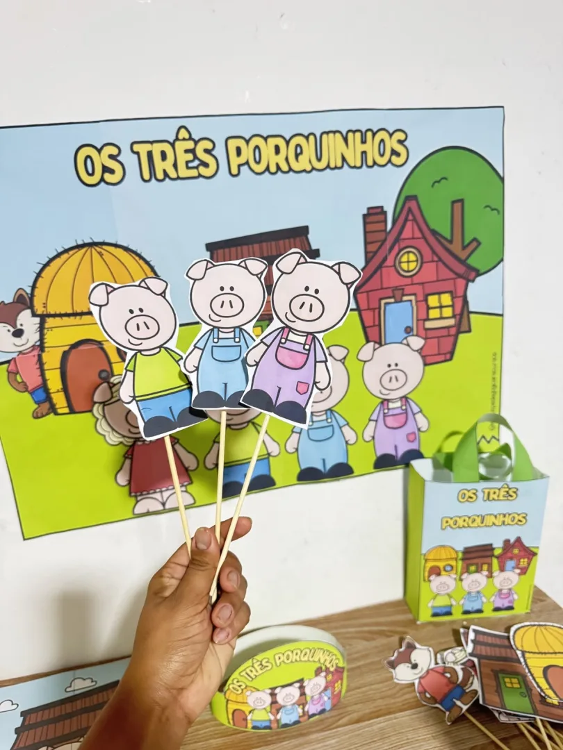 Kit História dos Três Porquinhos  — imagem 3