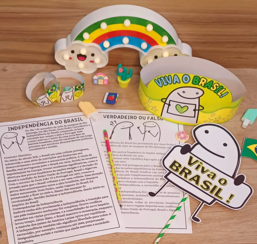 KIT DO FLORK: INDEPENDÊNCIA DO BRASIL / 7 DE SETEMBRO / SETE DE SETEMBRO / SEMANA DA PÁTRIA — imagem 2