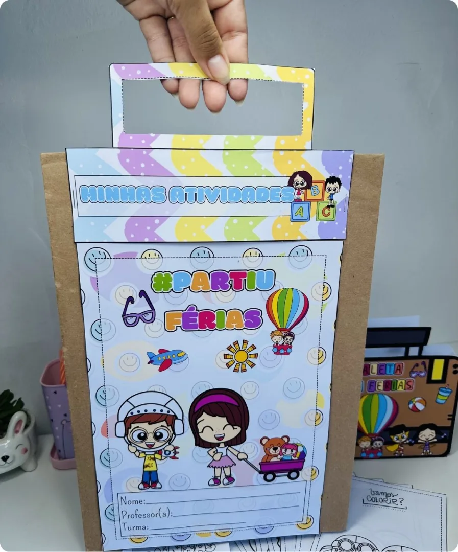 KIT LEMBRANCINHA DE FÉRIAS ESCOLAR - PDF — imagem 4