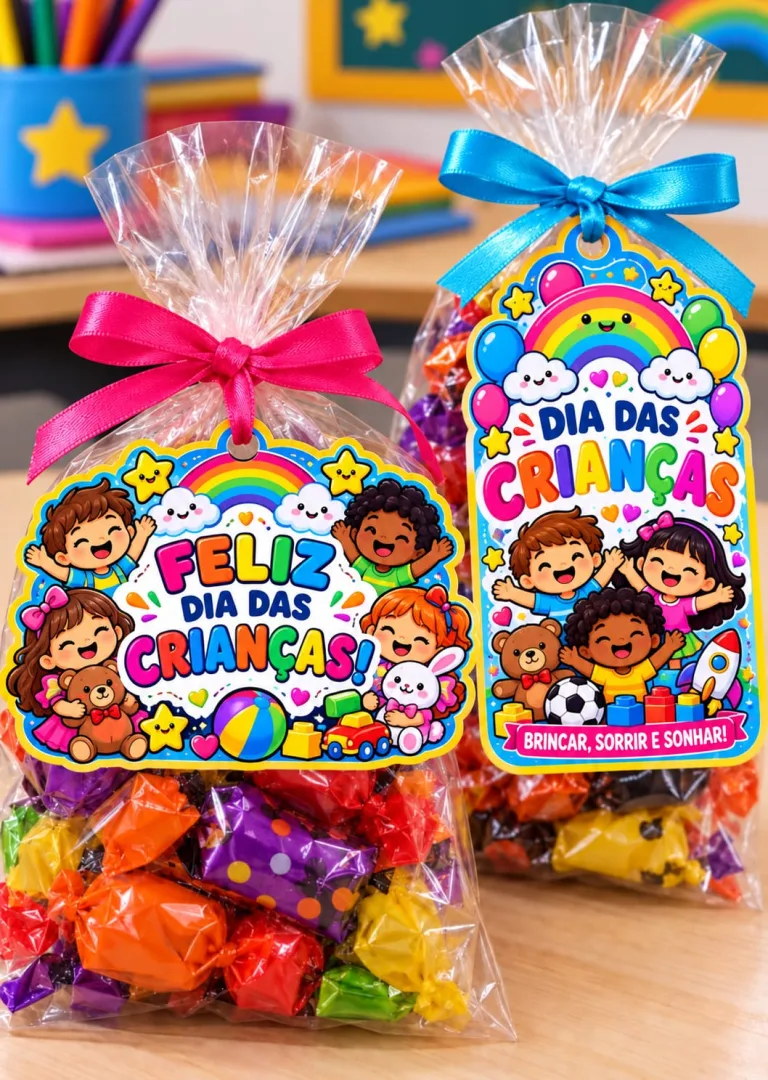 Kit Lembrancinha Dia das Crianças Educação Infantil – Copinhos e Tags Em PDF! — imagem 3