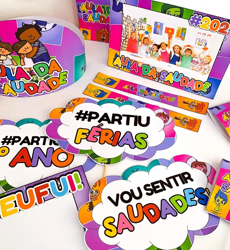 Kit Lembrancinhas Aula da Saudade - Divertidamente — imagem 2