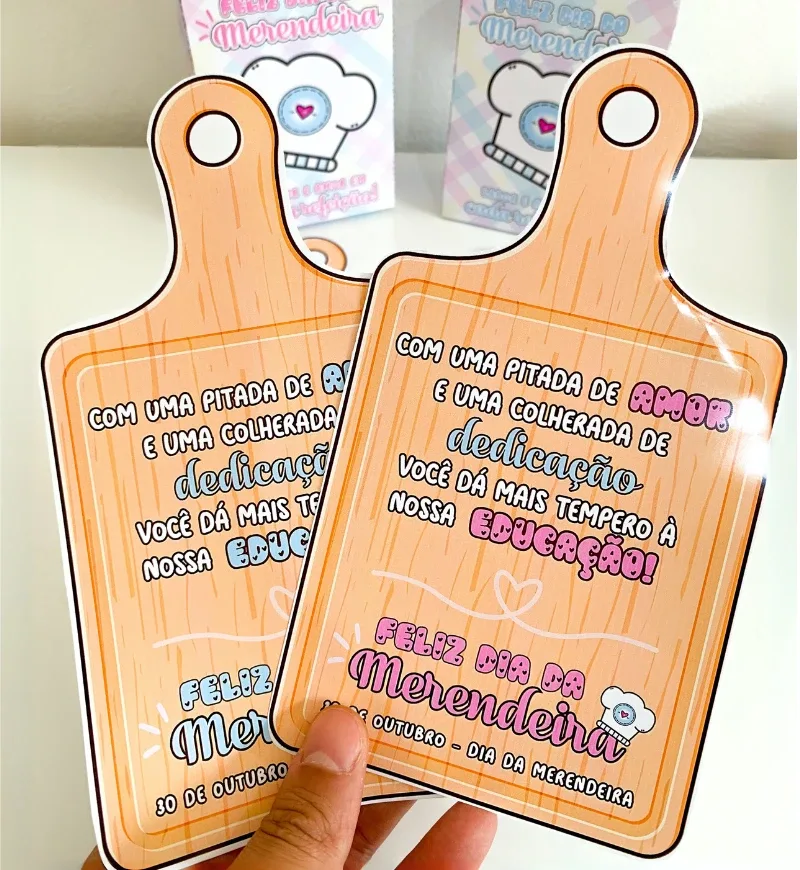 Kit Lembrancinhas Dia da Merendeira - 5 Modelos em PDF — imagem 6