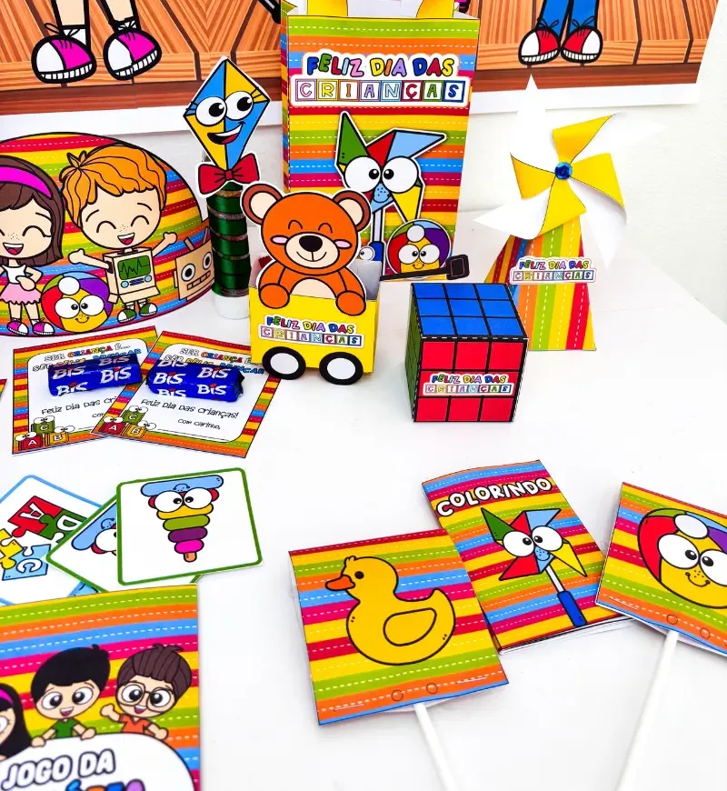 Kit Lembrancinhas Dia das Crianças em PDF Educação Infantil e Anos Iniciais — imagem 3
