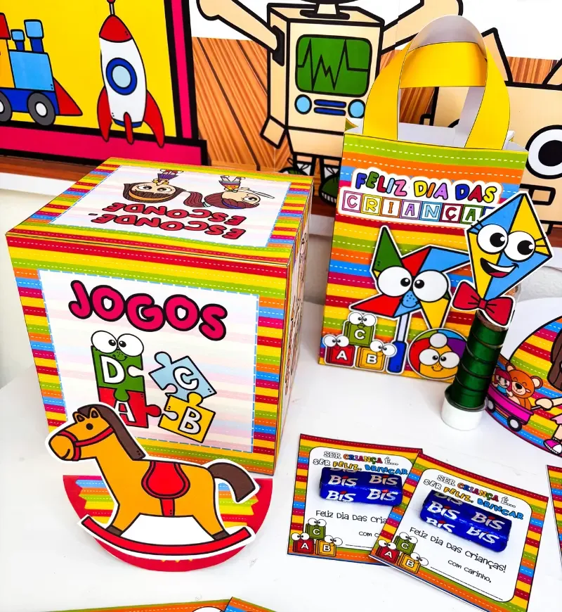 Kit Lembrancinhas Dia das Crianças em PDF Educação Infantil e Anos Iniciais — imagem 4