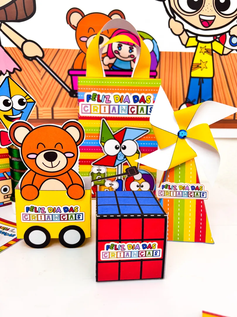 Kit Lembrancinhas Dia das Crianças Tema Brinquedos  — imagem 2
