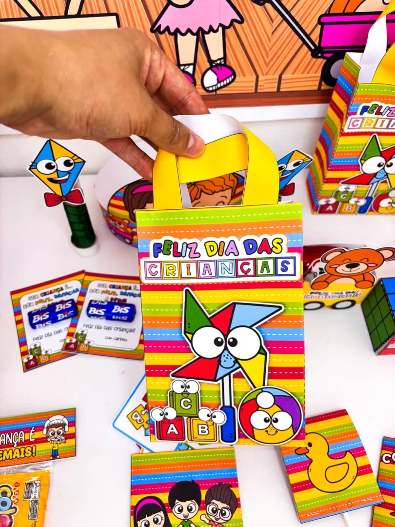 🌈KIT LEMBRANCINHAS – DIA DAS CRIANÇAS | TEMA BRINQUEDOS🎉🪀🎠🧸  SOMENTE HOJE 💰*R$ 7,00*  ✨ Um kit completo, criativo  — imagem 4