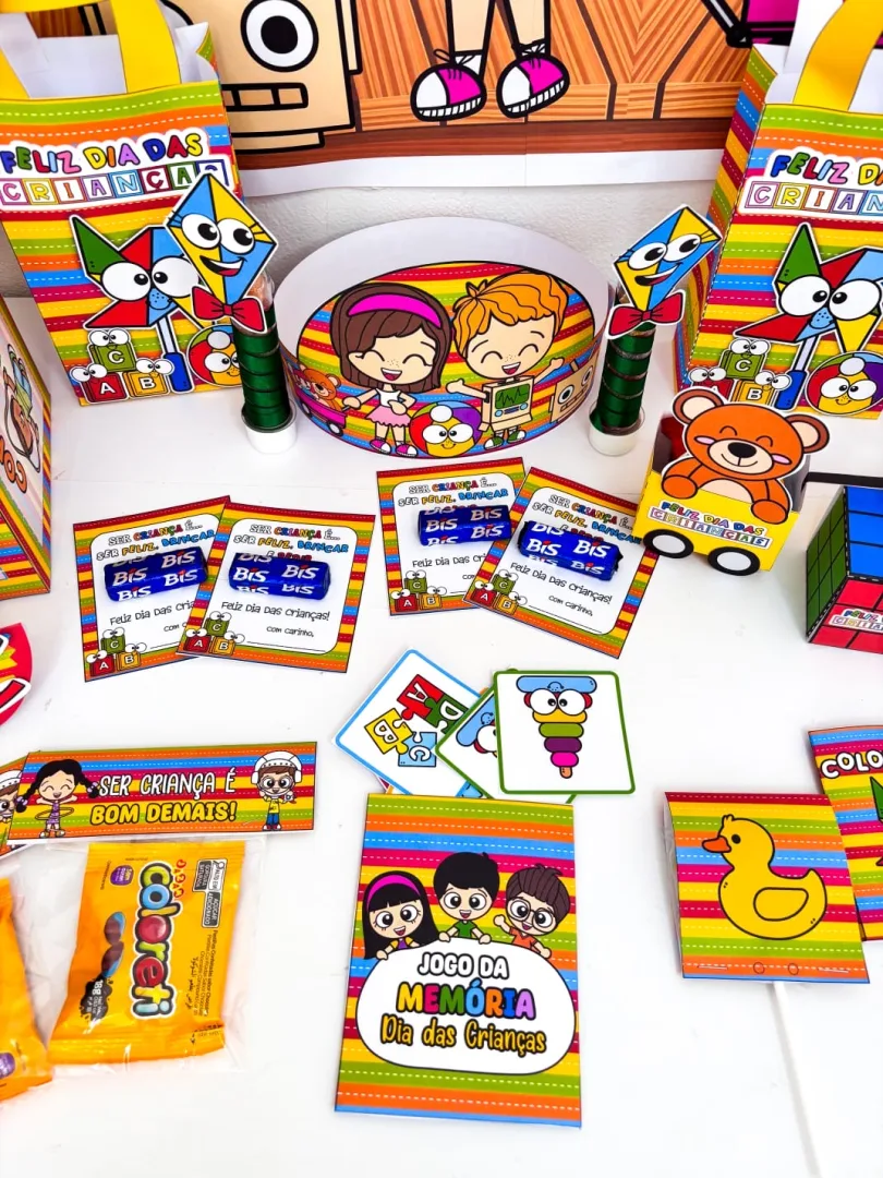 🌈KIT LEMBRANCINHAS – DIA DAS CRIANÇAS | TEMA BRINQUEDOS🎉🪀🎠🧸  SOMENTE HOJE 💰*R$ 7,00*  ✨ Um kit completo, criativo  — imagem 2