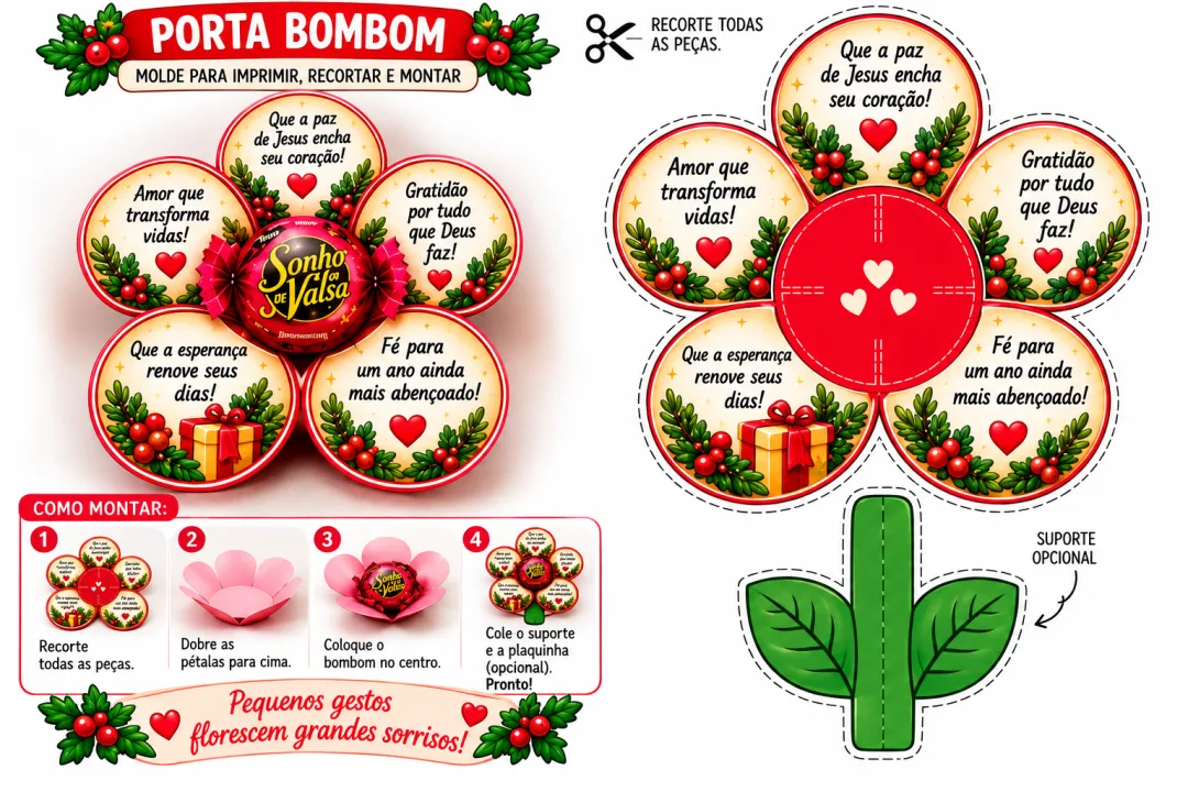 Kit Lembrancinhas e Painéis Natal Cristão Educação Infantil Fundamental PDF - 22 Páginas — imagem 3