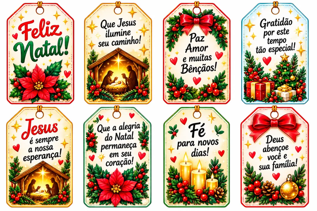 Kit Lembrancinhas e Painéis Natal Cristão Educação Infantil Fundamental PDF - 22 Páginas — imagem 4