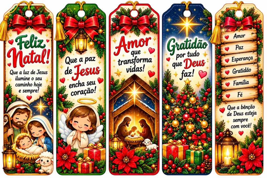 Kit Lembrancinhas e Painéis Natal Cristão Educação Infantil Fundamental PDF - 22 Páginas — imagem 5