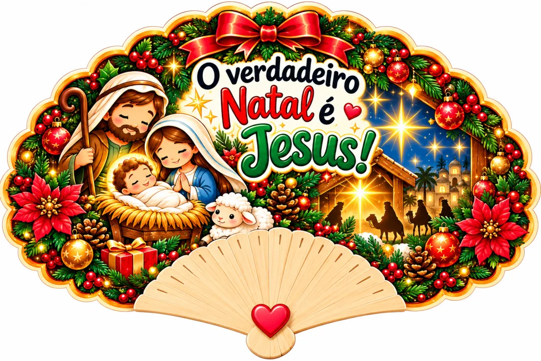 Kit Lembrancinhas e Painéis Natal Cristão Educação Infantil Fundamental PDF - 22 Páginas — imagem 6
