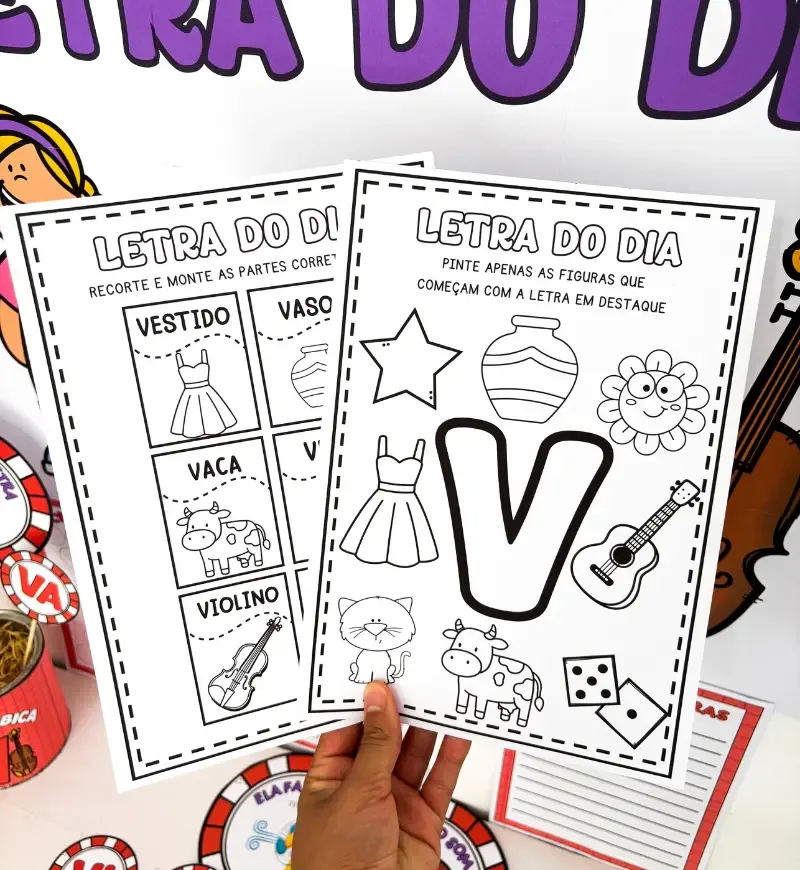 Kit Letra V - Atividades e Recursos para Alfabetização - PDF — imagem 5