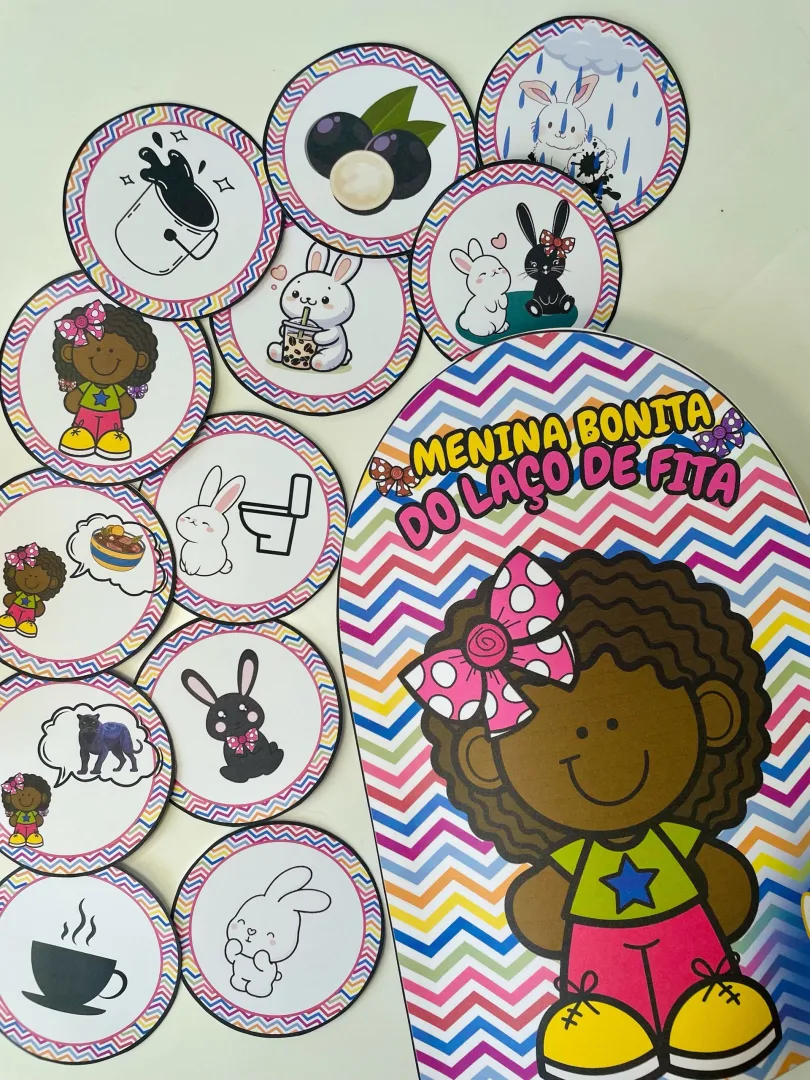 Kit Menina Bonita do Laço de Fita — Luva de História e Atividades em PDF — imagem 5