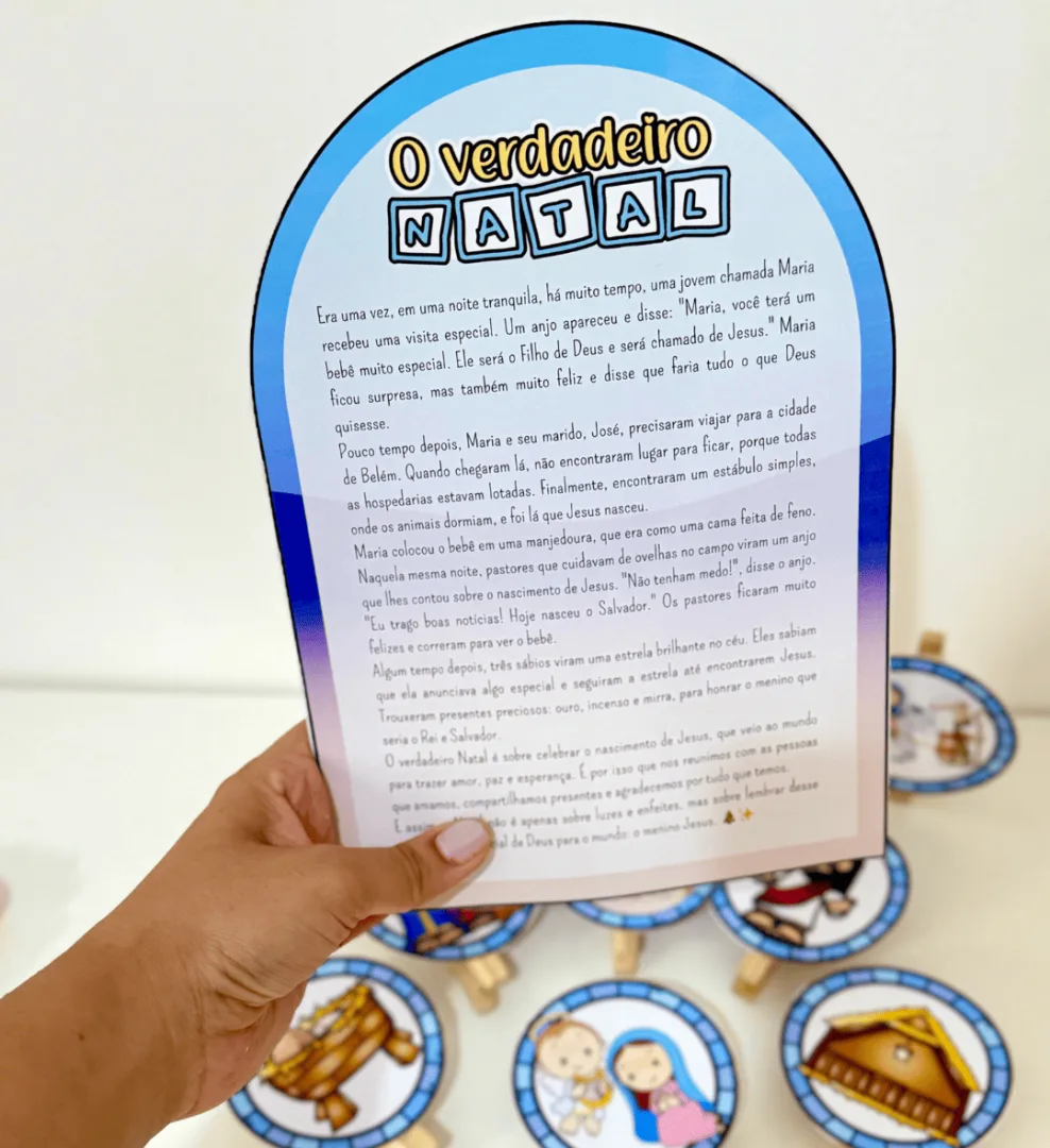 Kit Luva o Verdadeiro Natal + Presépio de Palitos — imagem 6
