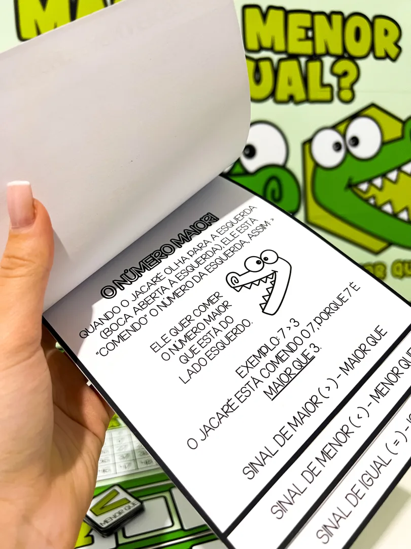 Kit Maior, Menor ou Igual - Jogos de Comparação Numérica em PDF — imagem 5