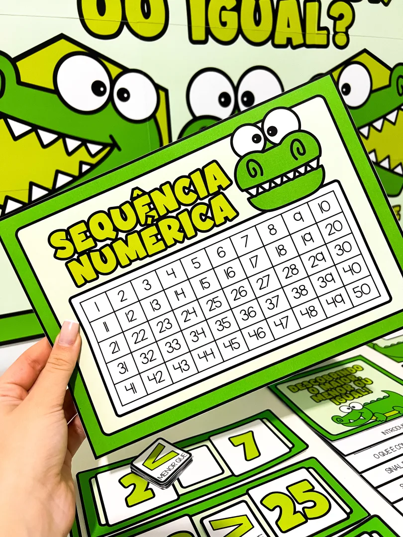 Kit Maior, Menor ou Igual - Jogos de Comparação Numérica em PDF — imagem 6