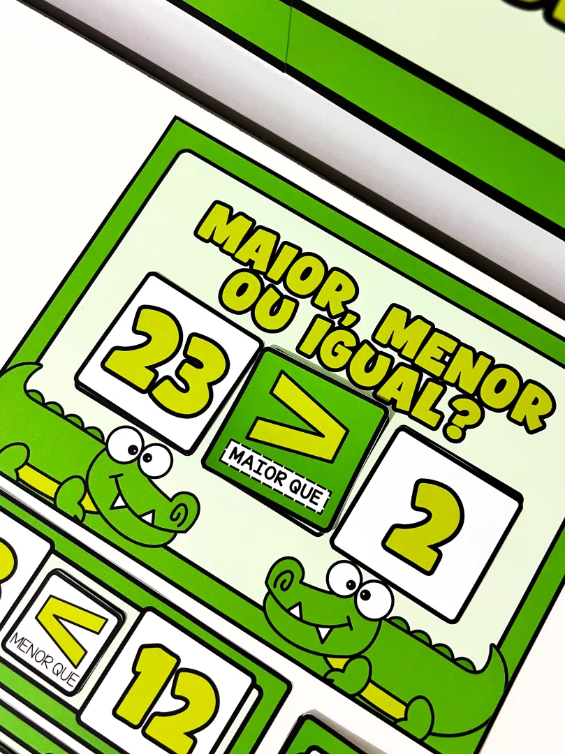 Kit Maior, Menor ou Igual - Jogos de Comparação Numérica em PDF — imagem 3