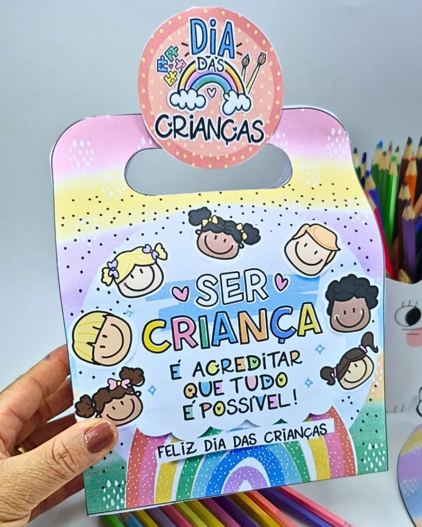   Kit Maleta + Viseira Dia das Crianças – Lembrancinha para Imprimir e Montar — imagem 4