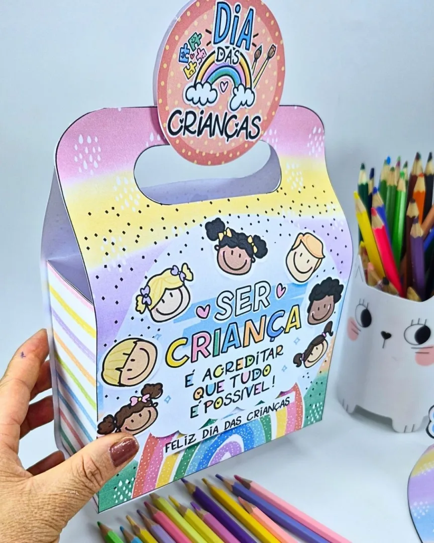   Kit Maleta + Viseira Dia das Crianças – Lembrancinha para Imprimir e Montar — imagem 5
