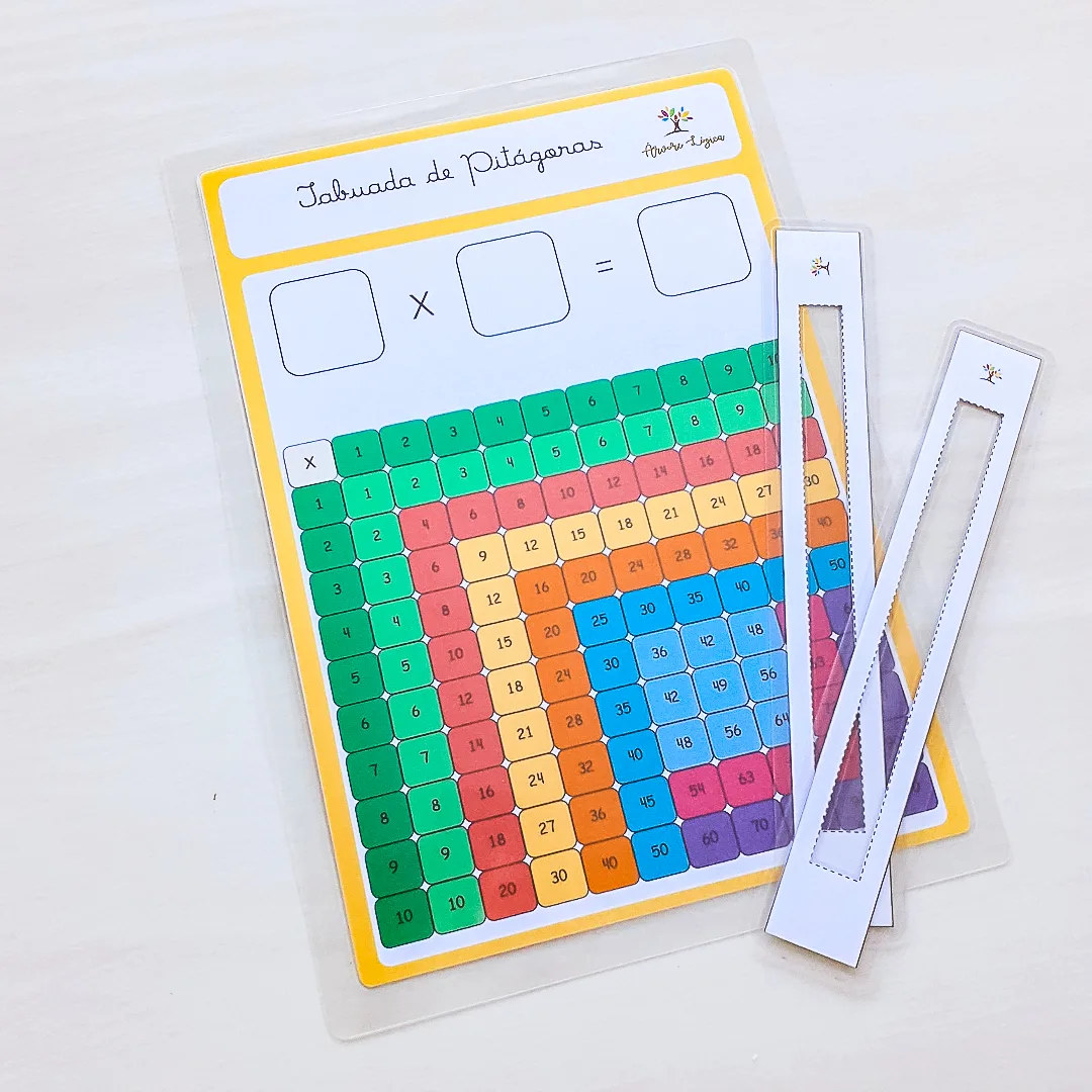 Kit Matemática 3 Jogos - Tabuada de Pitágoras, Fichas Escalonadas e Caça Numerais em PDF — imagem 2