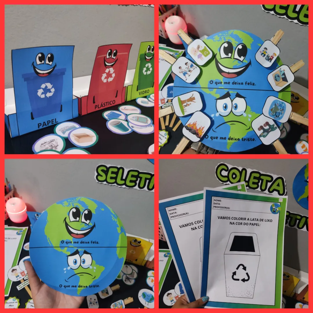 KIT MEIO AMBIENTE / COLETA SELETIVA /RECICLAGEM — imagem 2