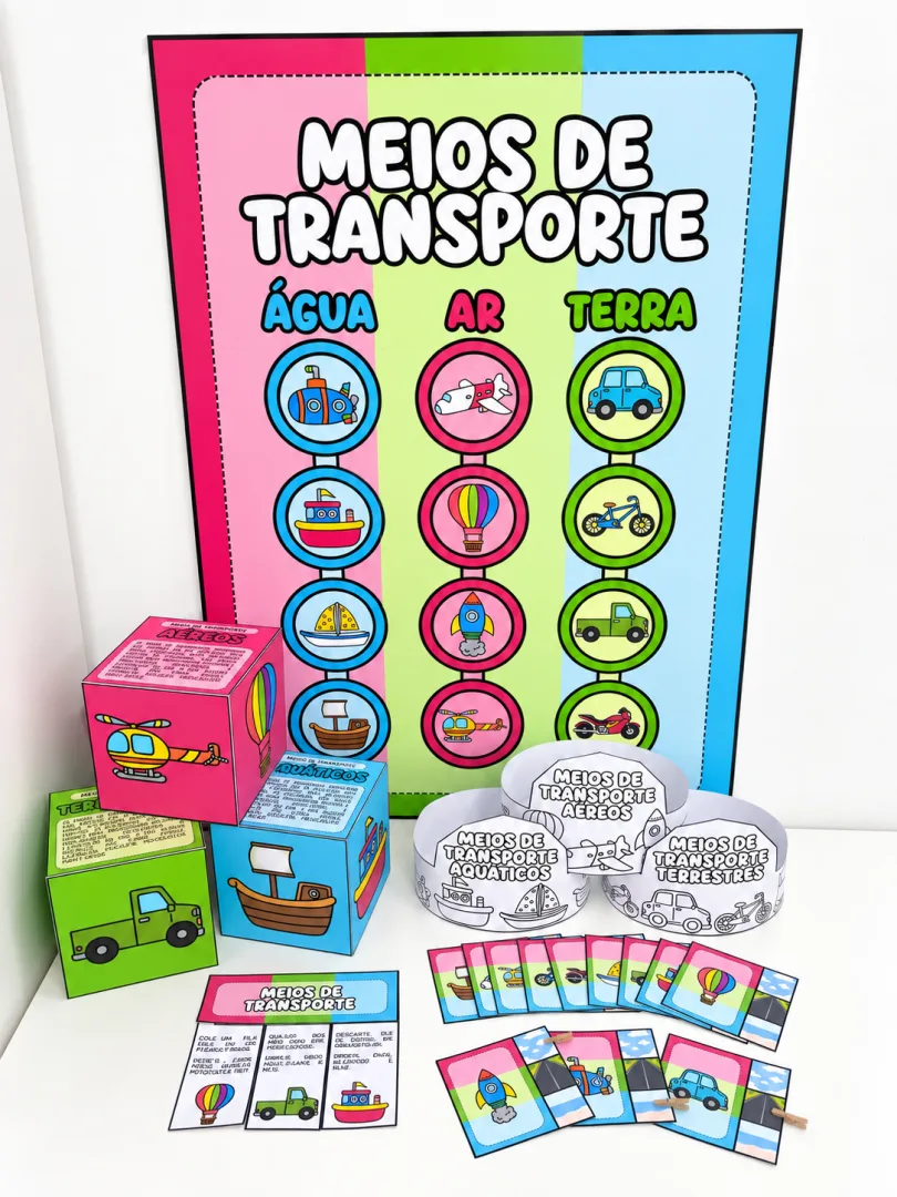 Kit Meios de Transporte – Atividades para Educação Infantil — imagem 5
