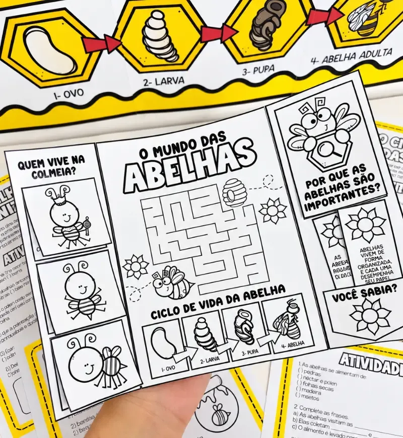 Kit O Mundo das Abelhas - Atividades para Educação Infantil e Anos Iniciais - PDF — imagem 4