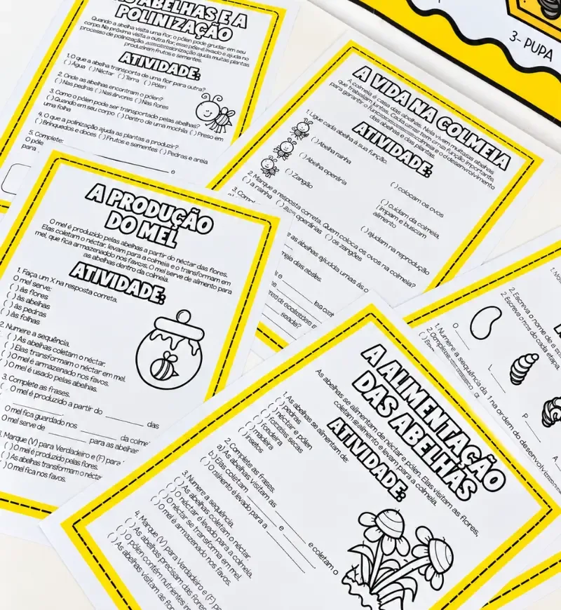 Kit O Mundo das Abelhas - Atividades para Educação Infantil e Anos Iniciais - PDF — imagem 7