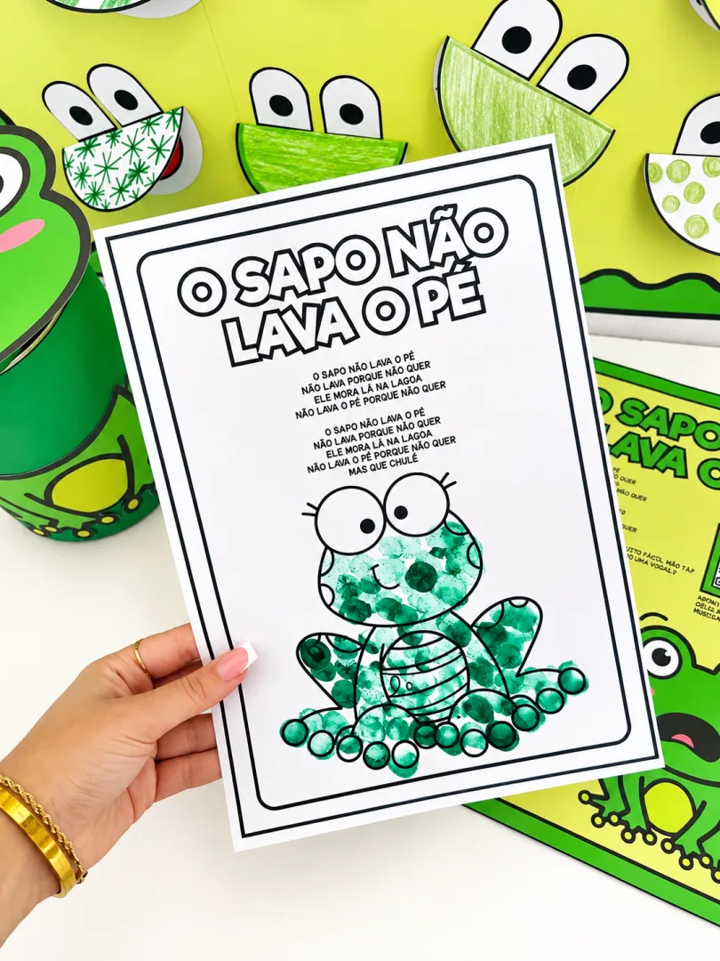 Kit O Sapo Não Lava o Pé – Atividades de Musicalização Infantil — imagem 4
