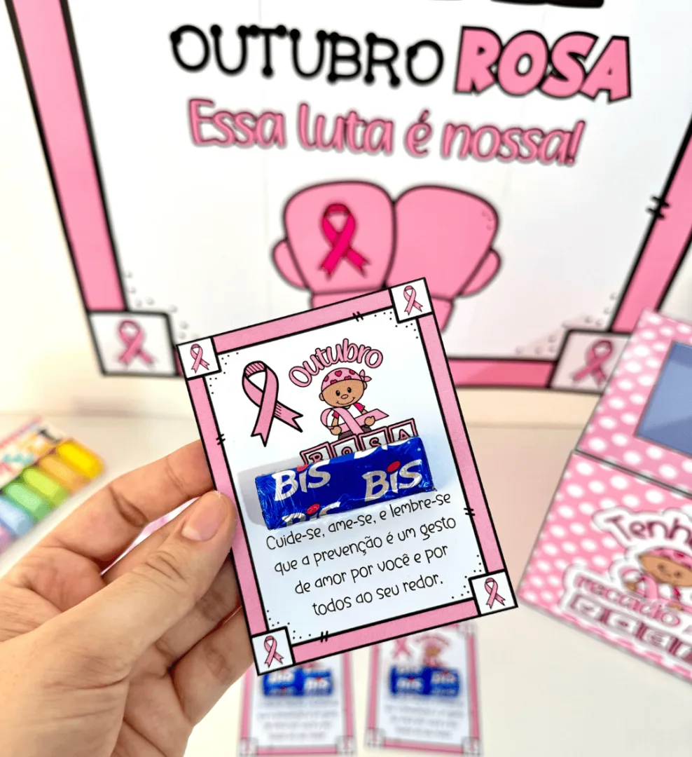 Kit Outubro Rosa + Flyer + Brindes — imagem 4