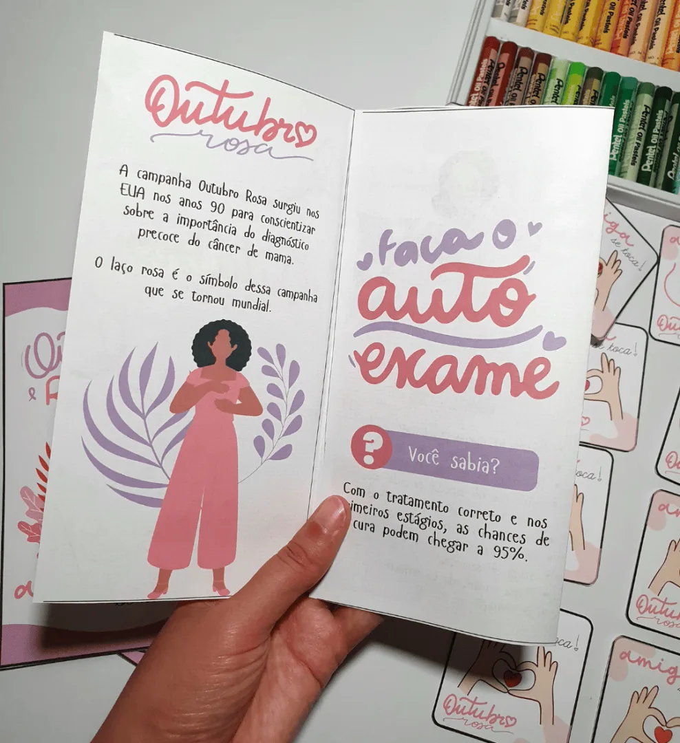 Kit Outubro Rosa + Flyer + Brindes — imagem 5