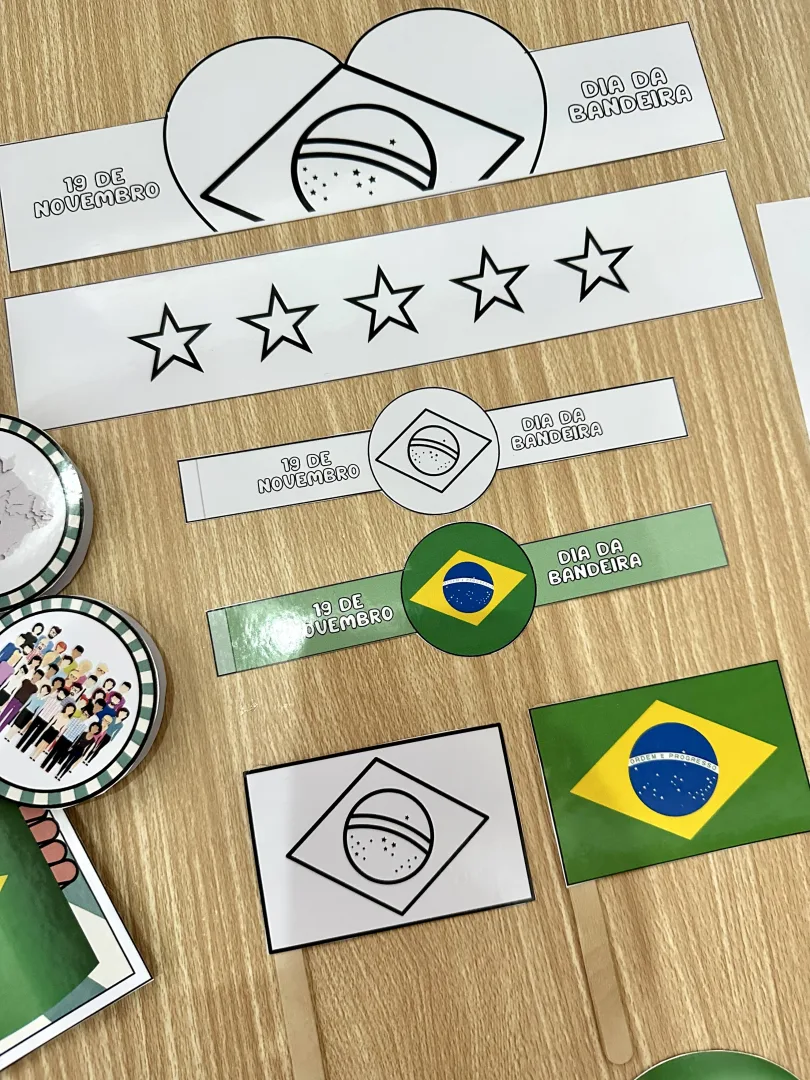 Kit Pedagógico Dia da Bandeira – Atividades e Lembrancinhas — imagem 2