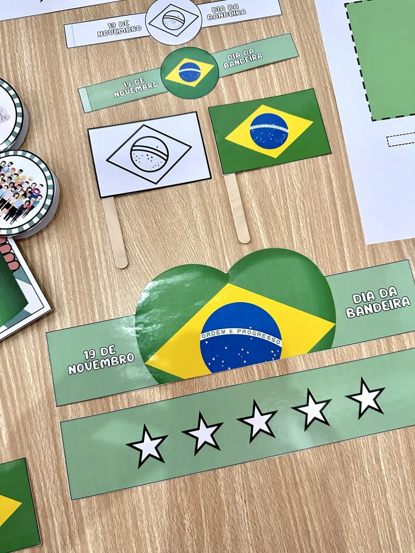 Kit Pedagógico Dia da Bandeira – Atividades e Lembrancinhas — imagem 3