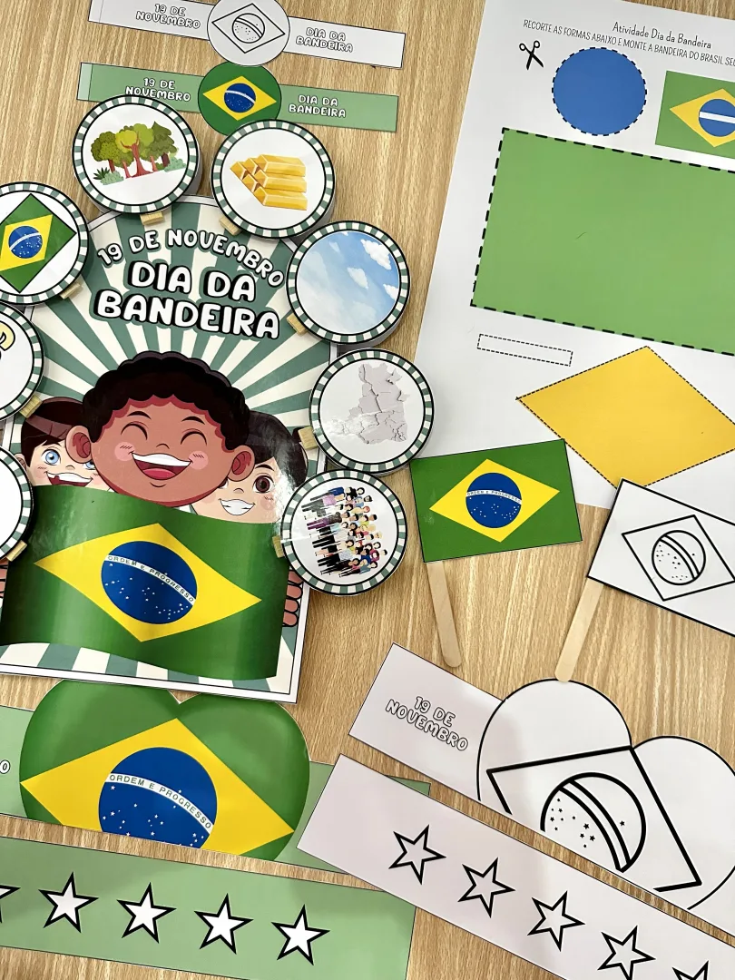 Kit Pedagógico Dia da Bandeira – Atividades e Lembrancinhas — imagem 6