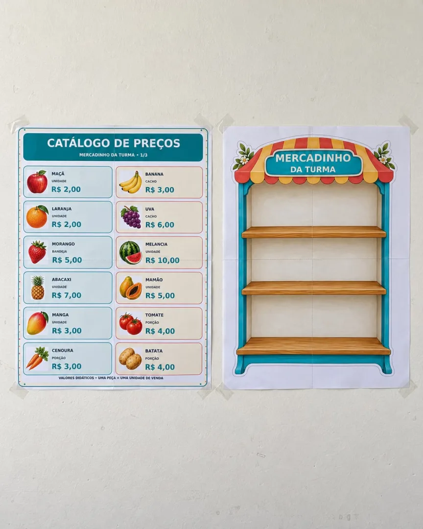 Kit Pedagógico Mercadinho da Turma Matemática - Educação infantil PDF — imagem 2